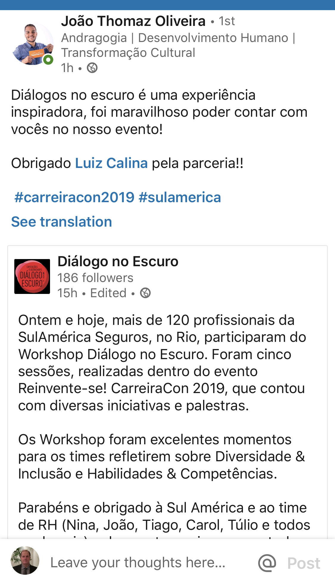 Workshop Sudamerica - 12 Nov 2019